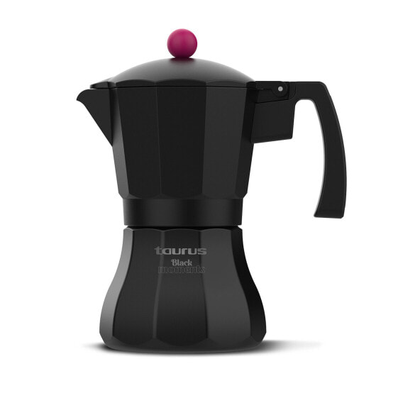 TAURUS Black Moments 12 - Moka pot - Black - Aluminium - 12 cups - Stainless steel