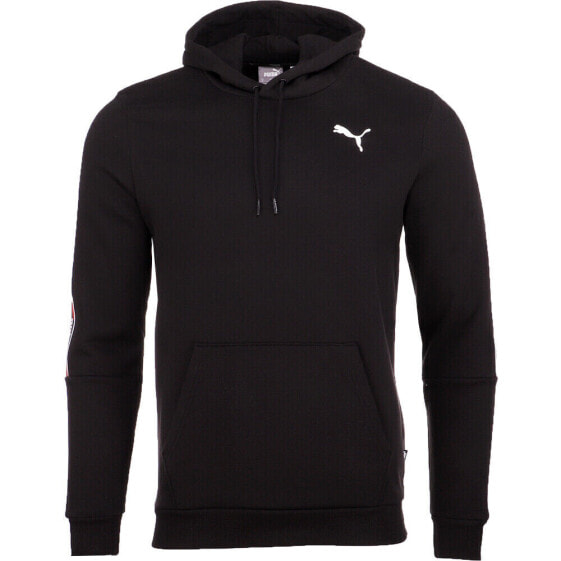 Puma Scatter Taping Pullover Hoodie Mens Black Casual Athletic Outerwear 6714210