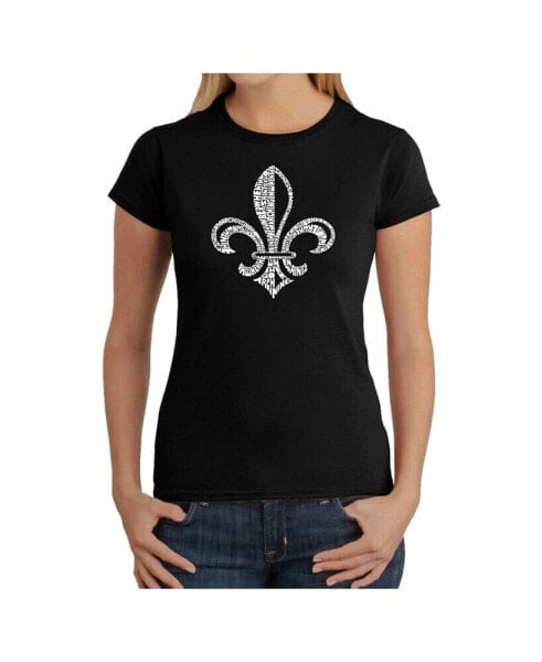 Women's Word Art T-Shirt - When The Saints Go Marching In