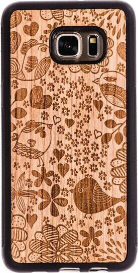 SmartWoods Case Etui Drewniane Birds Samsung Galaxy S6