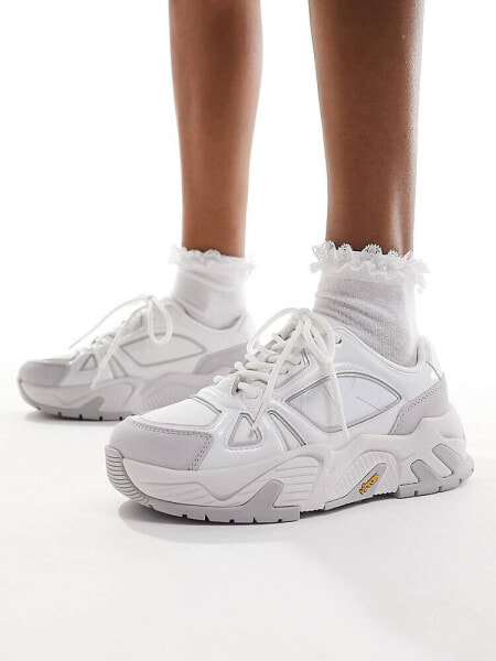 Calvin Klein Jeans chunky runner trainers in multi