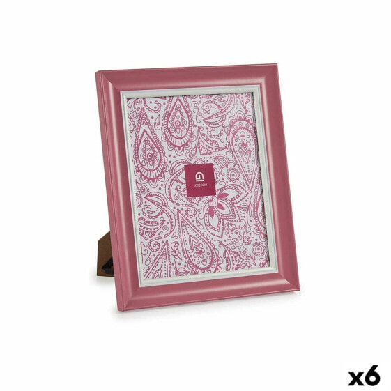 Фото рамка Стеклянный Розовый Пластик (6 штук) (2 x 31 x 26 cm)