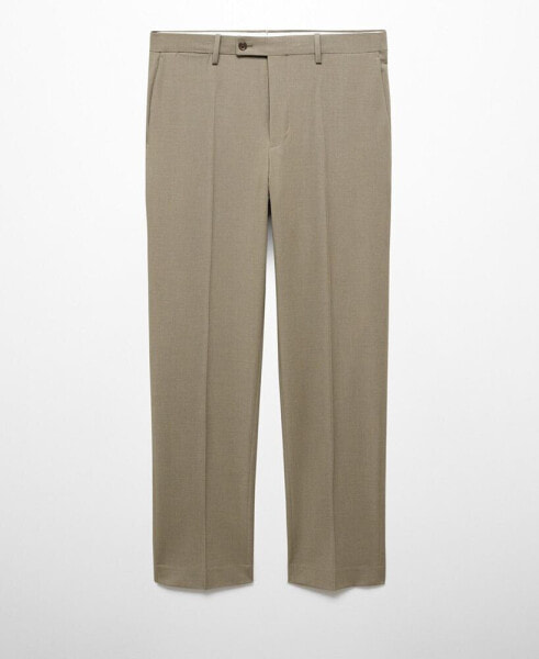 Men's Stretch Fabric Slim-Fit Suit Pants