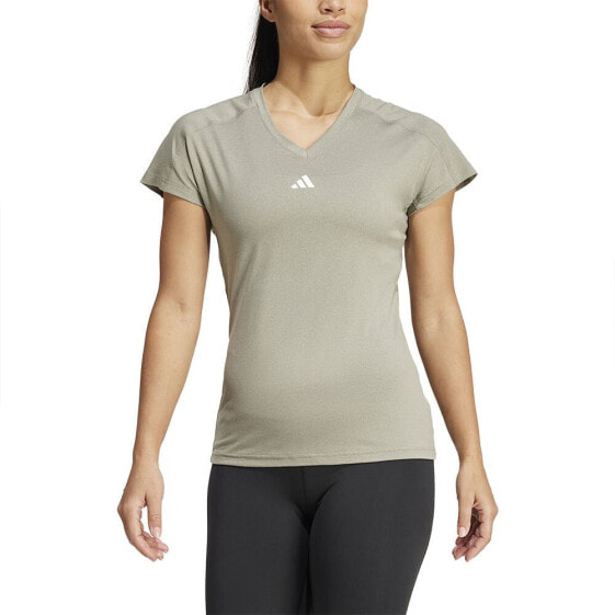 ADIDAS Aeroready Train Essentials Minimal Branding V-Neck short sleeve T-shirt