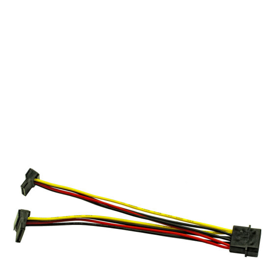 Кабель питания Molex (4-pin) - 2 x SATA 15-pin Inter-Tech Elektronik Handels 0.15 м - Мужской - Женский - Прямой