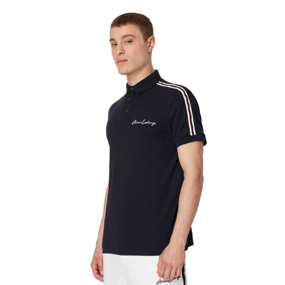 ARMANI EXCHANGE Embroidered Logo Pique short sleeve polo