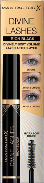 MAX FACTOR Divine lashes mascara zwiększająca objętość 001 Rich Black 8ml