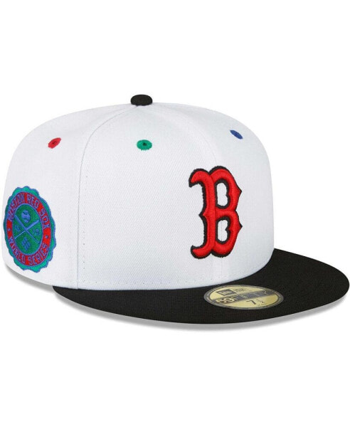 Men's White, Black Boston Red Sox 1915 World Series Primary Eye 59FIFTY Fitted Hat