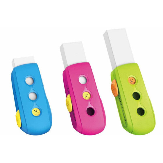 SAFTA Eraser Removable With Cutter Shape Keyro Assorted