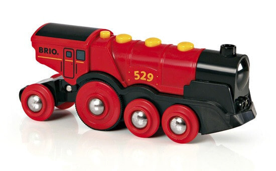 Игрушечный локомотив BRIO Mighty Red Action - 3 года - AAA - черный - красный