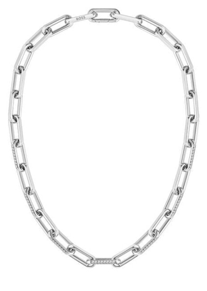 Unmissable steel necklace with Halia crystals 1580578