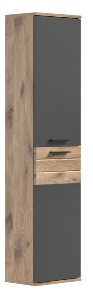 Hochschrank Nox Oak & Balsat Grau