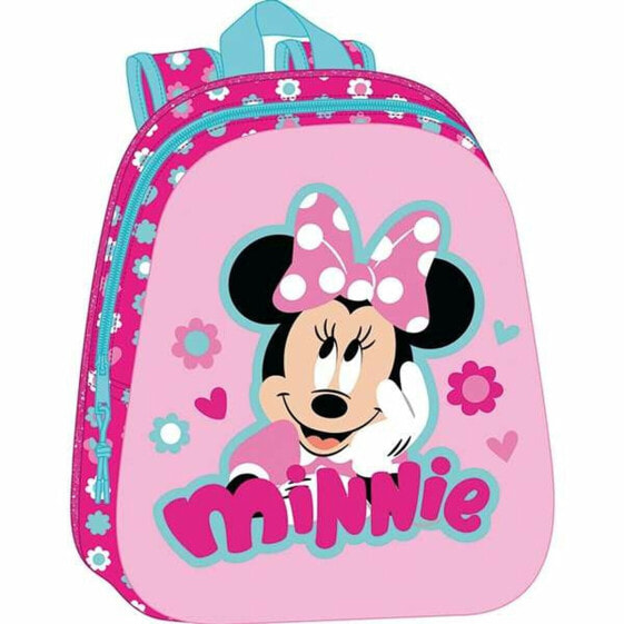 School Bag Minnie Mouse Pink 27 x 33 x 10 cm