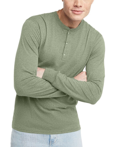 Men's Originals Tri-Blend Long Sleeve Henley T-shirt