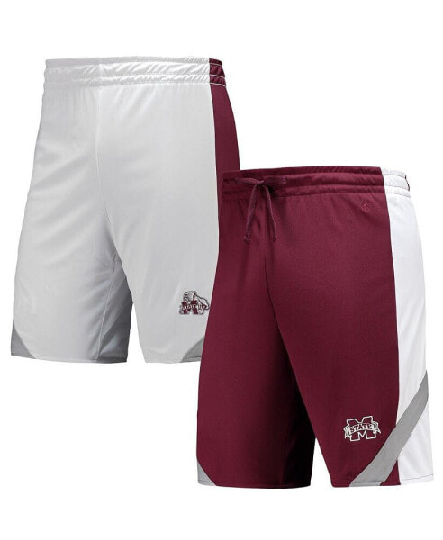 Men's Maroon, White Mississippi State Bulldogs Am I Wrong Reversible Shorts