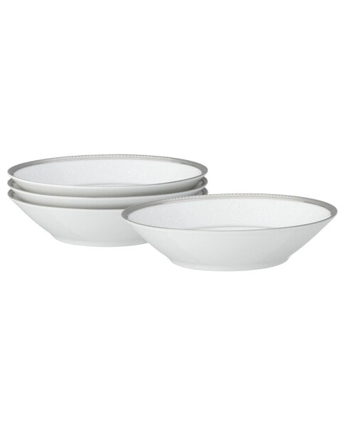 Regina Platinum Set of 4 Fruit Bowls, Service For 4