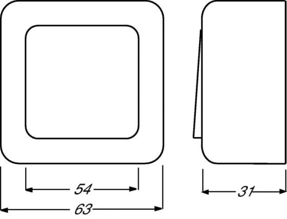 BUSCH JAEGER 1042-0-1030 - Buttons - White - 10 A - 250 V - CE - 63 mm