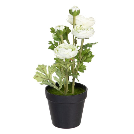 Decorative Plant Polyester Polyethylene Iron Flower 12,5 x 12,5 x 37 cm
