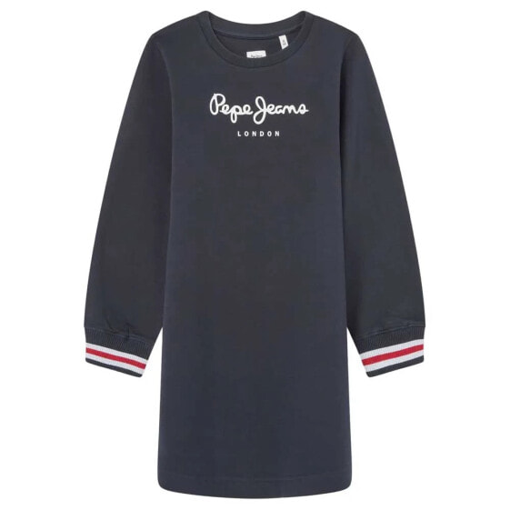 PEPE JEANS Tori long sleeve midi dress