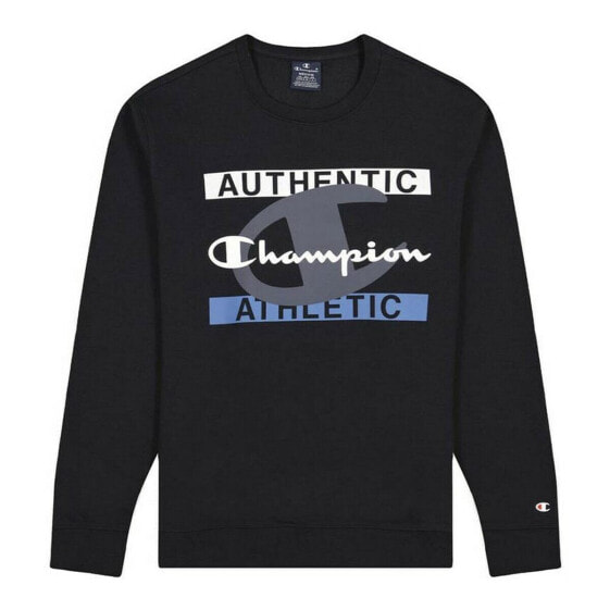 Толстовка мужская без капюшона Champion Authentic Athletic Чёрная