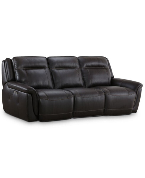 Lenardo 3-Pc. Leather Sofa with 2 Power Motion Recliners, Created for Macy's