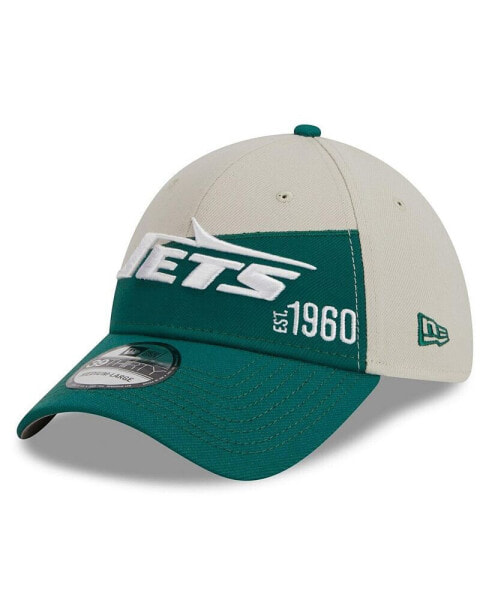 Men's Cream, Kelly Green New York Jets 2023 Sideline Historic 39THIRTY Flex Hat