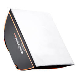 Walimex pro Softbox Orange Line 60x60 - Black - White - Aluminium - Cotton - PVC - 1.15 kg - 345 mm - 600 mm - 600 mm