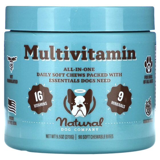 Multivitamin, For Dogs, All Ages, 90 Soft Chewable Bites, 9.5 oz (270 g)