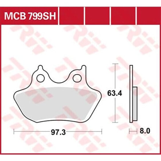 TRW Performance Street & Road Tracks Harley Davidson Flhr 1584 Road King 07 Sintered Rear Brake Pads