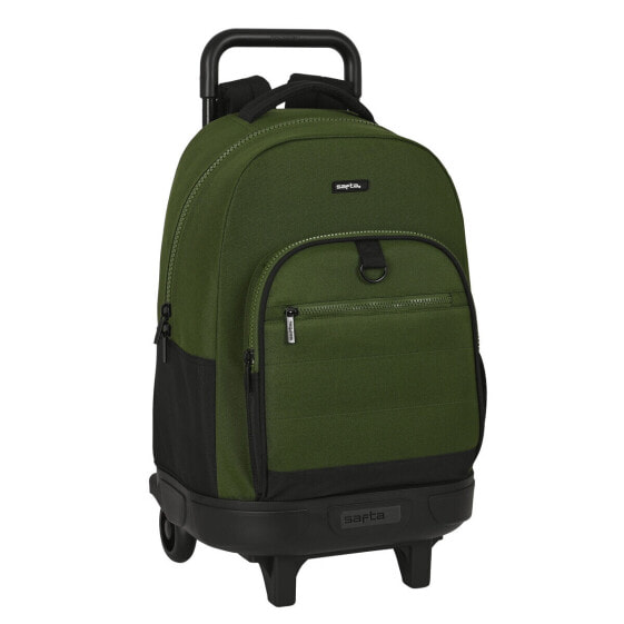 Детский рюкзак с колесиками safta Dark forest Черный Зеленый 33 X 45 X 22 см