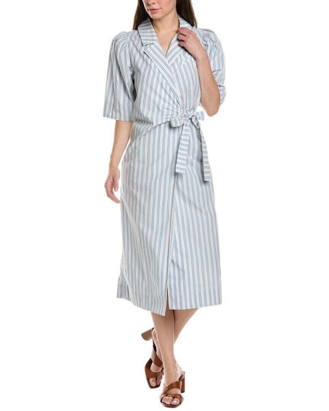 Ganni Midi Wrap Dress Women's