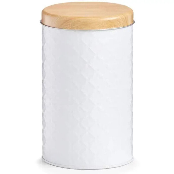Хранение продуктов Zeller SCANDI Vorratsbehälter с высоким круглым бамбуковым крышкой белый
