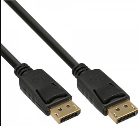 InLine DisplayPort Cable black gold plated 0.5m
