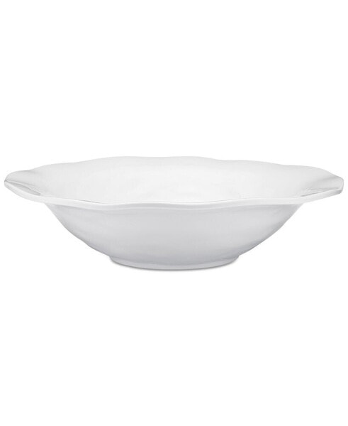 Ruffle Melamine Round Shallow Serving Bowl