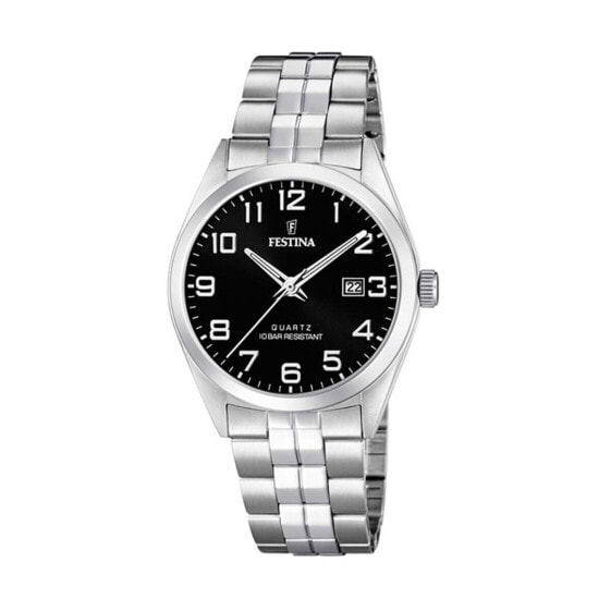 Мужские часы Festina F20437/4 Чёрный Серебристый Ø40 мм