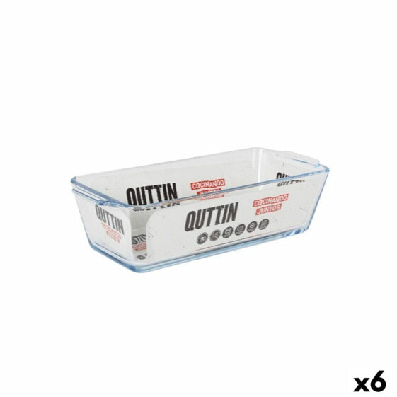 Форма для выпечки Quttin Стеклянная Прямоугольная 825 мл 23,1 x 10 x 6,1 см (6 штук)