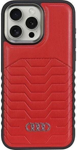 Audi Audi Synthetic Leather MagSafe iPhone 15 Pro Max 6.7" czerwony/red hardcase AU-TPUPCMIP15PM-GT/D3-RD