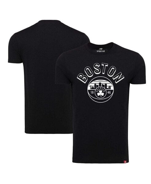 Men's Black Boston Celtics Comfy Tri-Blend T-Shirt