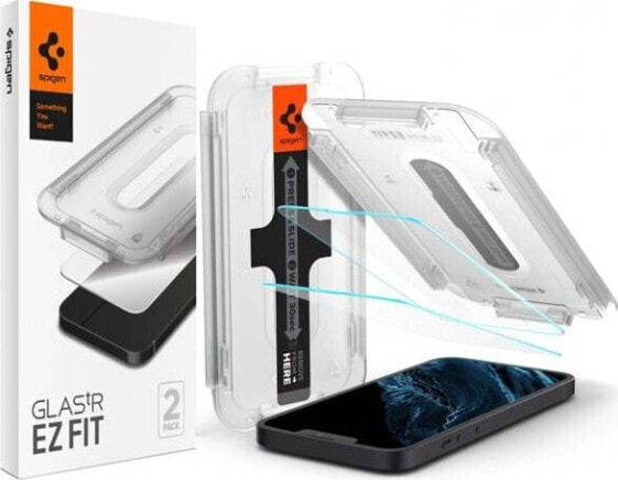 Spigen Szkło hartowane Spigen GLAS.tR ez Fit Apple iPhone 13 Pro Max [2 PACK]