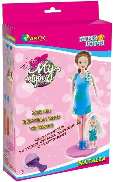 Игровой набор Anek Создай моду 2 куклы, аксессуары, цветная пластиковая масса, инструменты для лепки и инструкции по полировке