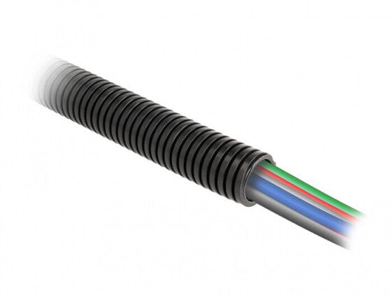 Delock Cable protection sleeve 1 m x 13 mm black - Black - Plastic - 1 pc(s) - 1.3 cm - 100 cm