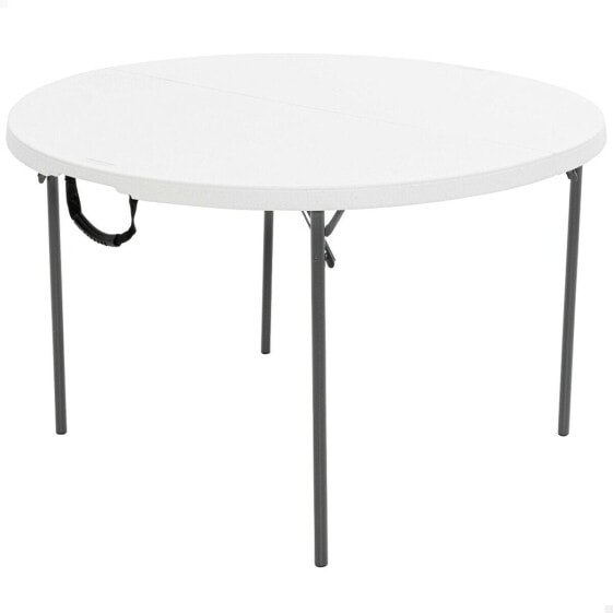 Складной стол Lifetime Белый 122 x 73,5 x 122 cm Сталь Пластик