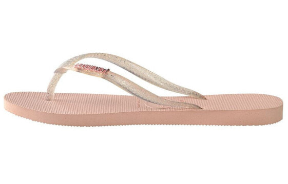 Сланцы Havaianas Slim Logo Metallic Rose