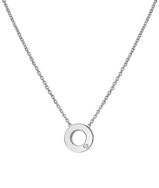 Minimalist Silver Diamond Necklace Diamond Amulets DP892