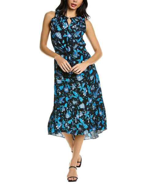 Платье Figue Gabriella Midi Dress Women's Blue Xs