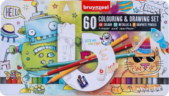 BRUYNZEEL SAKURA Bruynzeel Drawing and colouring set Small Artists | 60 pieces