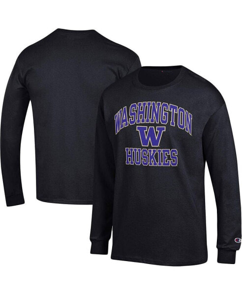 Men's Black Washington Huskies High Motor Long Sleeve T-shirt