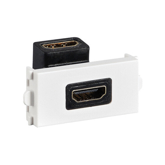 VALUE A/V Module (HDMI F adapter,angled) - HDMI - HDMI - Black - White