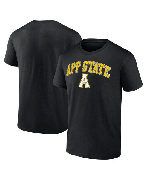 Men's Black Appalachian State Mountaineers Campus T-shirt
