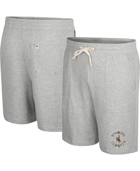 Men's Heather Gray Wyoming Cowboys Love To Hear This Terry Shorts